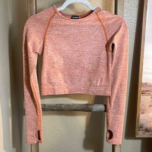 PINK cropped athletic top